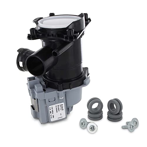 DEKAROX Abwasserpumpe Laugenpumpe für Bosch Siemens 145093 00145093 mit Pumpenkopf und Sieb für Waschmaschine Waschtrockner wie Avantixx Logixx Maxx iQ300 iQ500 iQ700 iQ800 Serie 4 Serie 6