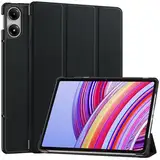 Vakarey für Redmi Pad Pro Hülle,Ultradünne Standabdeckung Hülle für Xiaomi Redmi Pad Pro 12.1 Zoll 2024 Tablette,Schwarz