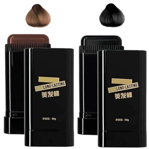 Haarfärbekamm,Haarfärbekamm mit Farbe,Grauhaarabdeckung Frauen,Instant-haarfarbstift mit Integriertem Kamm,Haar Concealer,Hochpigmentierter Haarwurzel-Concealer