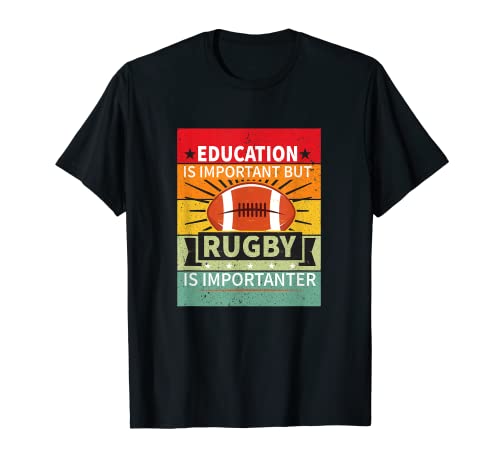 Rugby-Anhänger Flag Player Rugby Sports Education T-Shirt
