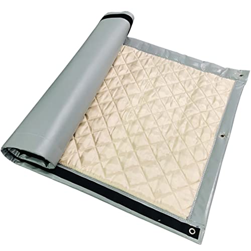 LTCANOPY Sound Barrier Die Schallschutzmatte LäRmschutzwand Schalldämmung Zur Schallschutzzaun Auf Baustellen, StraßEn,Fabriken,Sportplätzen Schallschutz Acoustic Insulation 200x100cm(Grau)