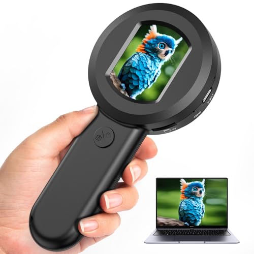 ETROBOT Mikroskop Digital 2,0" IPS-Bildschirm 100X Mikroskop für Kinder, Taschenmikroskop Kinder mit 8 LEDs USB-Anschluss an PC, Juwelierlupe