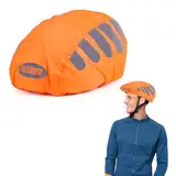 Fahrradhelm Regenschutz, Winddichter Fahrrad Regenschutz Regenhülle Fahrradhelm Helmüberzug Fahrradhelm Wasserdichter Universal Reflektierende Staubdicht Helm Überzug