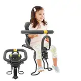 DHQCQL Fahrrad Kindersitz Vorne, Fahrrad-Kindersitz Vordersitz mit Halterung, Vorne montierte Fahrradsitze für Kinder von 1-5 Jahren, Kompatibel mit Allen Erwachsenen, bis zu 77.16 lbs