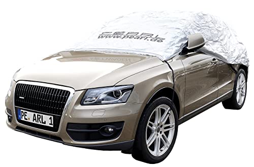 PEARL Autohaube: Premium Auto-Halbgarage für Kleinbus & Transporter, 470 x 140 x 65 cm (Halbgarage Auto Winter, Auto Halbgarage Kleinwagen, Winterschutz Hauben)