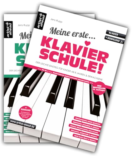 Meine erste Klavierschule & Meine zweite Klavierschule im Set! Der leichte Einstieg für Kinder ab 8 Jahren & Erwachsene (inkl. Download). Klaviernoten für Anfänger. Lehrbuch für Piano. Fingerübungen