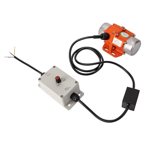 Qussse Elektrischer Vibrationsmotor 30W 3000U/Min AC-Asynchronmotor mit Drehzahlregler Vibration Motor für mechanische Geräte