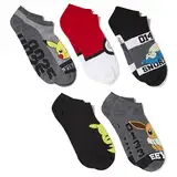 Pokemon Herren 5 Pack No Show Lässige Socken, Grau/Dunkel Sortiert, 43-47 EU