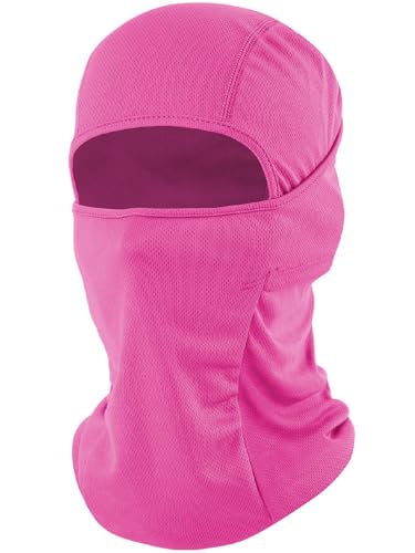 fuinloth Sturmhaube, Skimaske Balaclava, Motorrad Fahrrad gesichtshaube für Herren/Damen Rosarot