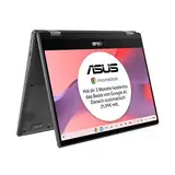 ASUS Chromebook Flip CM1 Laptop | 14" Ful-HD 16:9 IPS Touch Display | MediaTek Kompanio 510 | 8 GB RAM | 128 GB eMMC | ARM G52 MC2 | ChromeOS | QWERTZ Tastatur | Gravity Grey