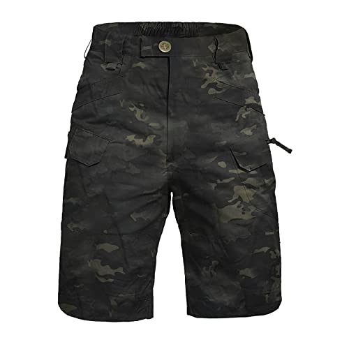 MOKBAY Bermuda Shorts Herren 3/4 Cargohose Outdoor Cargo Leichte mit Taschen Weiße Kurze Hose Männer Latzhose Gym Baggy Shorts Cargo Herren Arbeitshose Acquisti Online 5XL