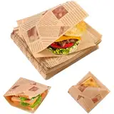 Deli Papierblätter 200 Stück 15x15cm, Burger Papier, Burger Tüten, Sandwich Papier, Döner Tüten，pommestüten papier, für Korb, Snacktaschen, Dönertüten Wrap Papier für Burger Sandwich Pommes Frites