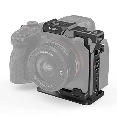 SMALLRIG A7 IV A1 A7S III Half Cage Camera Halbkäfig für Sony Alpha 7 IV/Alpha 7S III/Alpha 1/Alpha 7R IV/Alpha 7R V Kamerakäfig - 3639