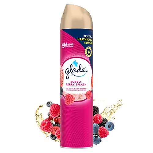 Glade (Brise) Duftspray für langanhaltende Frische in allen Räumen, Lufterfrischer Spray, Bubbly Berry Splash, 1er Pack (1x300 ml)