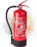 HausundWerkstatt24 6l Feuerlöscher Schaum blau 6L AB 6LE mit Halterung Dauerdrucklöscher (GPN-6X Instandhaltungsnachweis