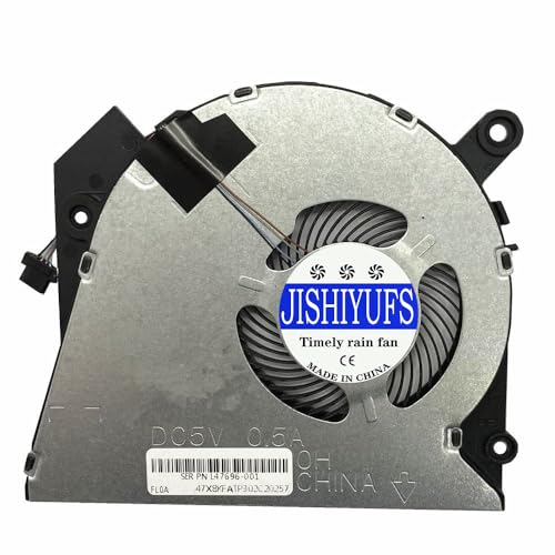 JISHIYUFS Ersatz für CPU Kühler Lüfter für HP ProBook 450 G6 450 G7 455R G6 455R G7 HSN-Q16C HSN-Q17C-5 Serie Laptop L47696-001 0FL0A0000H DC5V 0,5A