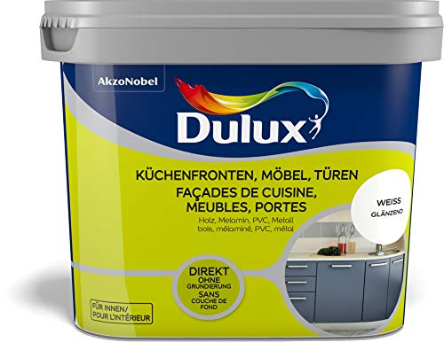 Dulux Fresh up Renovierungsfarbe Küchenmöbel, Türen, Möbel, Glänzend, Farbe WEISS 750ML, 5280677