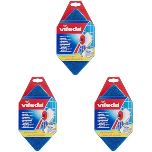 Vileda Bad Blitz Ersatzschwamm, hexagonale Form, für die Badreinigung, kein Verkratzen (Packung mit 3)