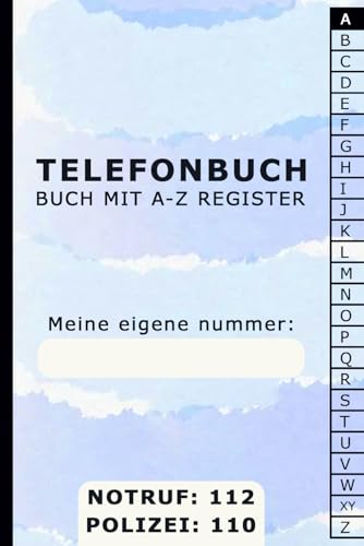 Telefonbuch für Senioren: Telefon und Adressbuch mit A-Z Register Zum Eintragen von Notfallnummern und Wichtigen Kontakten - A5