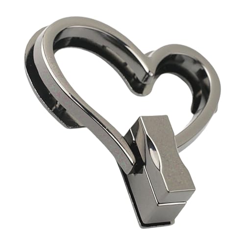 Sehuby Taschenverschluss, herzförmiger Taschenverschluss, Metallverschluss, Drehverschluss, modische Hardware, Taschenzubehör für Handtaschen, Geldbörsen