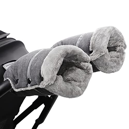 Handwärmer Kinderwagen, Homord Kinderwagen Handschuhe Warmer Winddicht Handmuff für Kinderwagen Universaler und Wasserabweisender Muff Kinderwagen mit Fleece und Baumwolle für Kinderwagen, Buggy