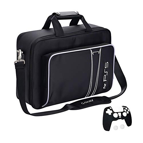 G-STORY Tasche,Transporttasche,Tragetasche Für PS5 Konsolen mit Reißverschlüsse aus Zinklegierungs,Tasche für Controller und Zubehör,Controller Skin *1 enthalten