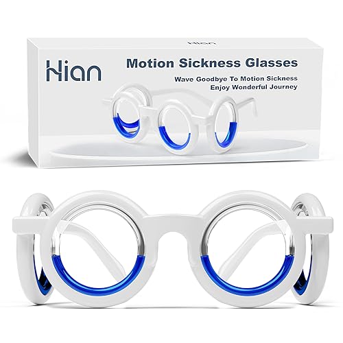 Hion Anti-Motion Sickness Smart Brille, ultraleichte tragbare Übelkeitslinderung Brille, Airsick Sickness Seekrankheit Brille für Sport Travel Gaming