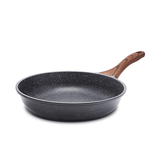 SENSARTE Antihaft Bratpfanne, 24cm Schweizer Granit Beschichtung Omelette Pfanne, gesunde Stein Kochgeschirr Chef's Pfanne, Gasherd und Induktion kompatibel, PFOA frei