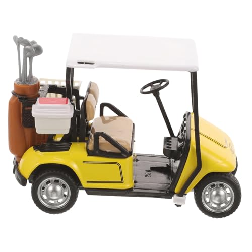 Gatuida Kleines Golfwagenmodell Dekorative Golfwagenfigur für Schreibtisch und Wohnkultur Langlebiges Ornament für Schlafzimmer