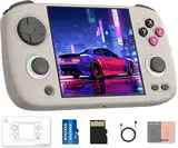 Whatsko RG CubeXX Handheld Spielkonsole,RG Cube XX Retro Konsole 32G+64G mit 5500+ Spielen,RGB Joystick Beleuchtung 3.95 Inch IPS Screen 3800mAh,Support Wi-Fi Multiplayer und HD TV-Ausgang(Grau)