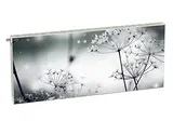 Magnet Heizkörperverkleidung Heizkörperabdeckung Grau Pusteblume 140x60 cm Heizung Abdeckung Verkleidung Magnetische Abdeckmatte Kühlschrank aus Einem Flexiblen Magneten Digitaler Aufdruck