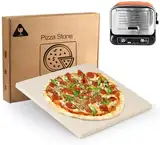 Favfully Spezieller Pizzastein für Ninja Woodfire Pizzaofen OO101, strapazierfähiger, natürlicher Cordierit-Pizzastein, speziell für Ninja OO101, verdickter, langlebiger Pizzastein