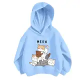 Kinder Pullover Mädchen mit Aufdruck Pullis Kawaii Sport Langarmshirt Pullover Teenager Mädchen Sweatshirt Mädchen Hoodie Trend Kapuzenpullover Pullover Mädchen 152 146 164 140 134 158