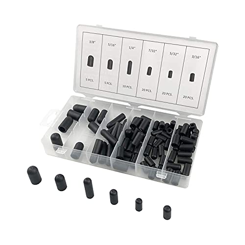 Ronyme 80 Teiliges Vakuumkappen Sortiment 5/32 "bis 3/8" Größen für Vergaser, Verteilerinin Und Mehr