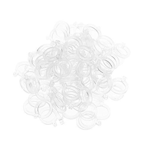 AMZLORD 100 Stück PE Pellet Köder Köderband, Elastisch Gummiring Köderbänder for Karpfen, Friedfischangeln, Terminal Tackle, Haar-Rigs und Haken, 3mm