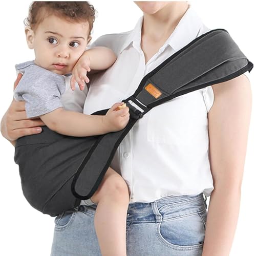 Kleinkind Trage Seitlich,Ergonomisch Toddler Carrier,Babytrage Carrier, Kindertrage Carrier Ab 2 Jahre 3 Jahre,Verstellbare Baby Trage Für Neugeborene Bis 3-36 Monaten,Kleinkinder bis 20KG