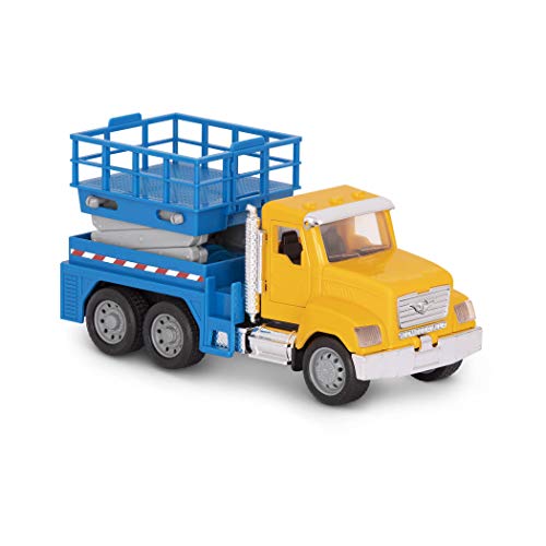 Driven Micro LKW mit Hebebühne 18 cm - Auto mit Arbeitsbühne, Lichtern und Tönen - Spielzeug ab 3 Jahren