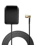 Euroharry GPS Antenne für Auto Navigation, SMA Stecker, Wasserdicht, Aktiv, Kompatibel mit Stereo Radio Head Unit und Echtzeit Monitor (SMA 90°)