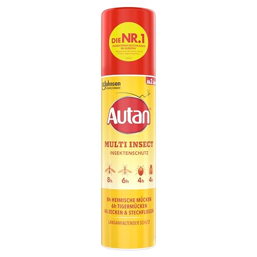 Autan Multi Insect Spray, Multi-Insektenschutz vor Mücken, Stechfliegen und Zecken, 100 ml