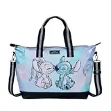 Undercover - Disney Stitch Weekender - Tragetasche mit süßem Stitch Motiv - geräumiges Hauptfach inklusive kleinem Reißverschlussfach - 2 Tragegriffe und Schulterriemen