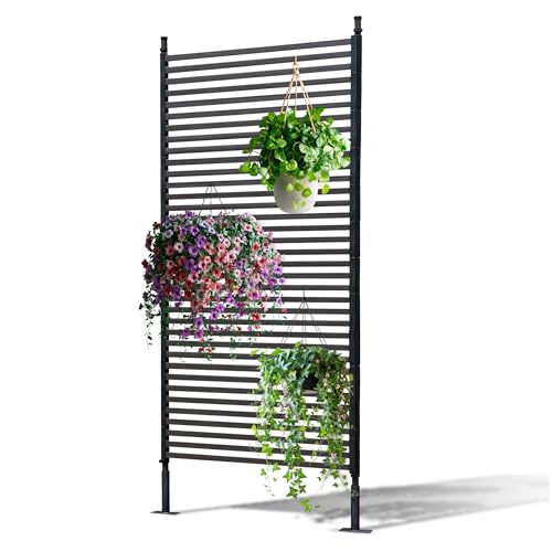 Gartenwelt Riegelsberger Lamellenzaun 90x180 cm braun (ohne Füße) Sichtschutz Pflanzenunterstützung Deko für Garten und Terrasse