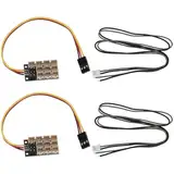 Be In Your Mind 2 Sätze 4-in-1 Lichtsystem Shunt Erweiterungsplatine Anhängerlicht Erweiterungsplatine PH2.0 Stecker Kompatibel mit TA-Miya 1/14 RC Truck
