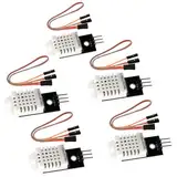 5 Stück DHT / 2302 Temperatursensor 22 Modul, Sensor 22 Luftfeuchtigkeitssensor mit Platine und Kabel 3.3-5.5V Kompatibel mit Arduino, DHT Temperatursensor, Digitaler Temperatu und Feuchtesensor