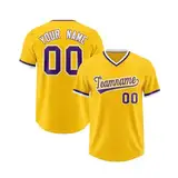 Personalisierte Druck Namennummern Baseballtrikot Benutzerdefinierte Individuelle Baseball Shirts für Männer Frauen Jugendliche Button-Down Sportuniform