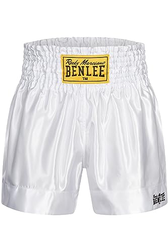 BENLEE Herren Thaibox-Hose Uni Thai White M