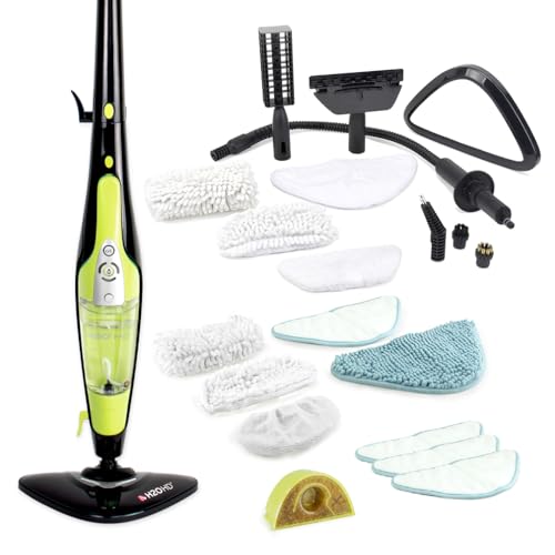 H2O HD PRO Dampfreiniger & Dampfbesen - Vernichtet 99,9% der Bakterien ohne Reinigungschemikalien (H20 HD Steam Mop & Steam Cleaner)