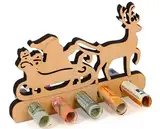 Giftota - Originelle Weihnachten Geldgeschenk Holz - Kreative Weihnachten Geschenk - Weihnachtsbaum Deko - Geldverpackung Weihnachten Frauen & Männer