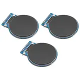 ARCELI 3Pcs GC9A01 1.28-Zoll Rundes TFT Display für Arduino, RGB IPS HD 240 x 240 Auflösung SPI-Schnittstelle LCD-Anzeigemodul für Anzeigegeräte, Echtzeitüberwachung und Instrumentenanzeige