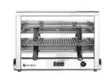 HENDI Quartz Salamander, MAXI, Salamander Grill, Überbackgerät, Quarz-Infrarotheizelement, 2 verchromte Roste (530x340mm), GN 1/1, 400V, 4500W, 685x396x(H)452mm, Edelstahl