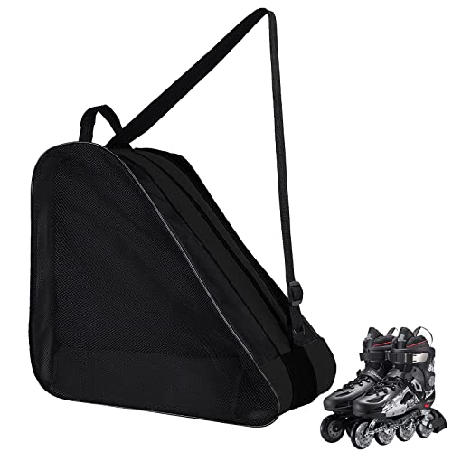 GLAITC Inliner Tasche, Rollschuh Tasche Skischuhtasche mit Verstellbar Trageriemen Schlittschuhtasche Tasche Rollschuhe Inline-Skates Unisex Ice Skate Tasche Bag für Kinder und Erwachsene